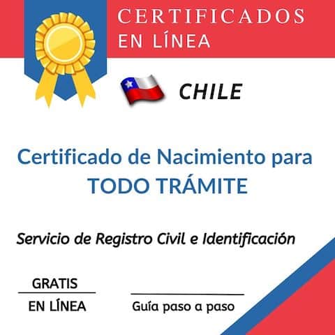 Certificado de Nacimiento para Todo Trámite