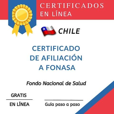 Certificado de Afiliación a FONASA Chile