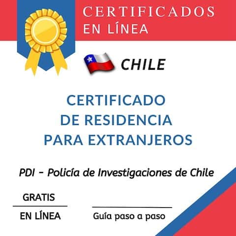 Certificado de RESIDENCIA para EXTRANJEROS