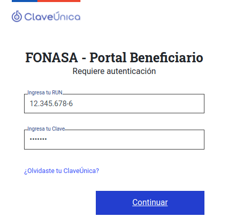 FONASA - Portal del Beneficiario