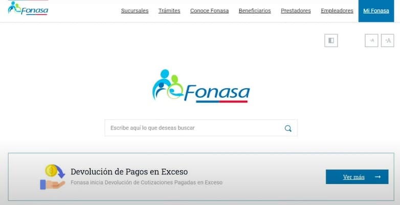 ChileAtiende Devolución de cotizaciones de salud pagadas en exceso a FONASA