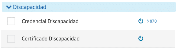 Descargar la credencial de discapacidad o el certificado de discapacidad en línea Registro Civil Chile