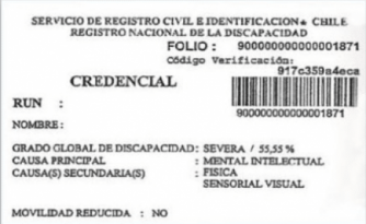 Credencial de discapacidad COMPIN Chile