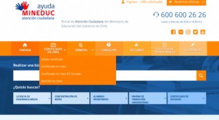 Validar certificado de estudios gratis Ayuda MinEduc