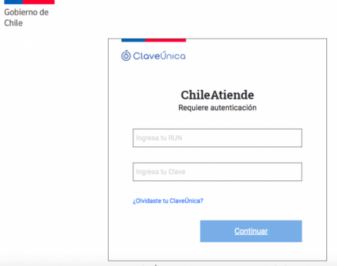 Chile Atiende en línea certificados gratis con clave única
