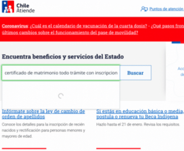 Portal oficial ChileAtiende solicitud certificados gratis con clave única