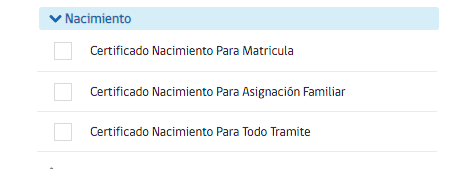 Tipos de certificado de nacimiento para sacar gratis en línea en Registro Civil Chile